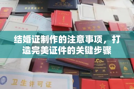 芷江结婚证制作的注意事项，打造完美证件的关键步骤