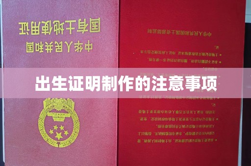 芷江出生证明制作的注意事项